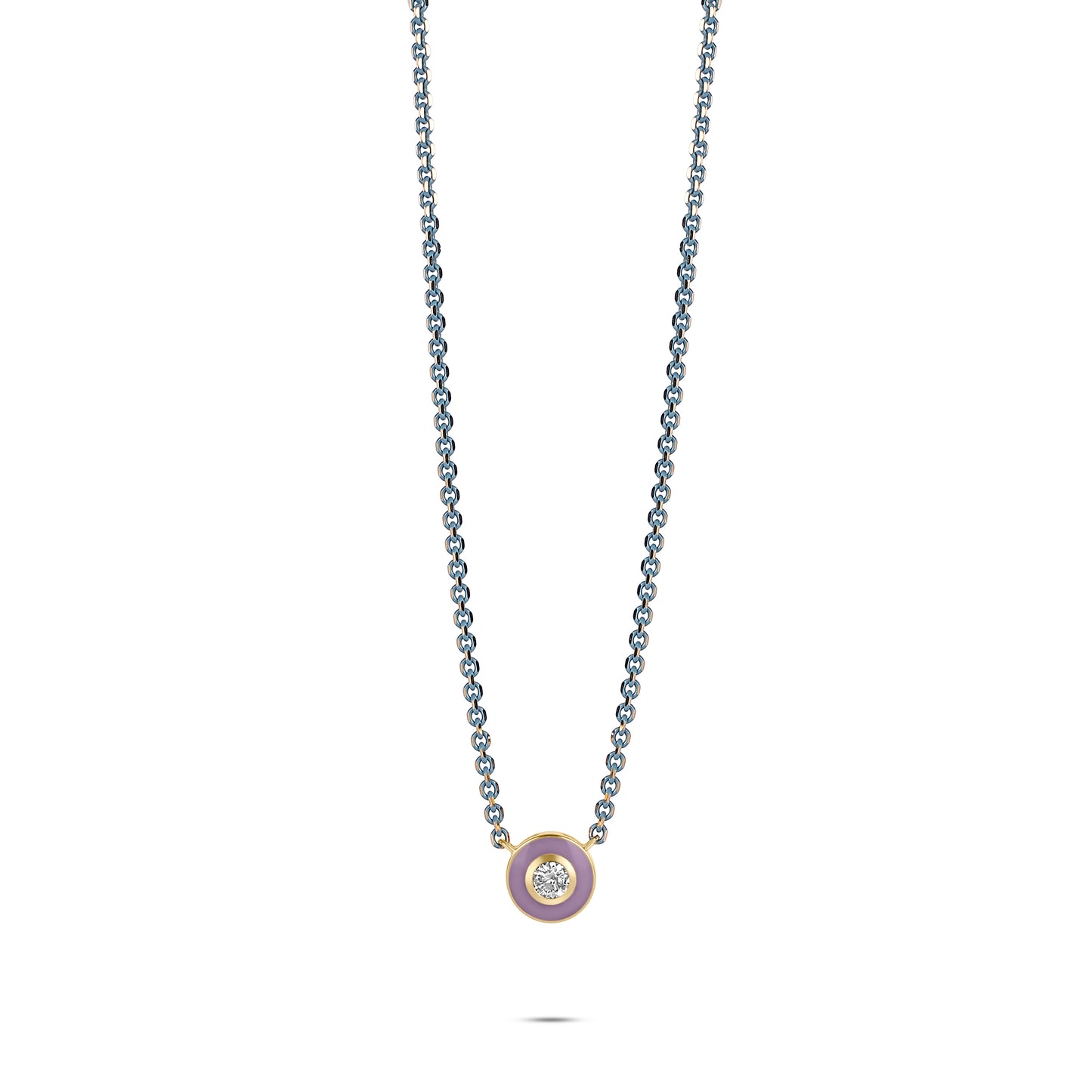 Diamond Disc Necklace