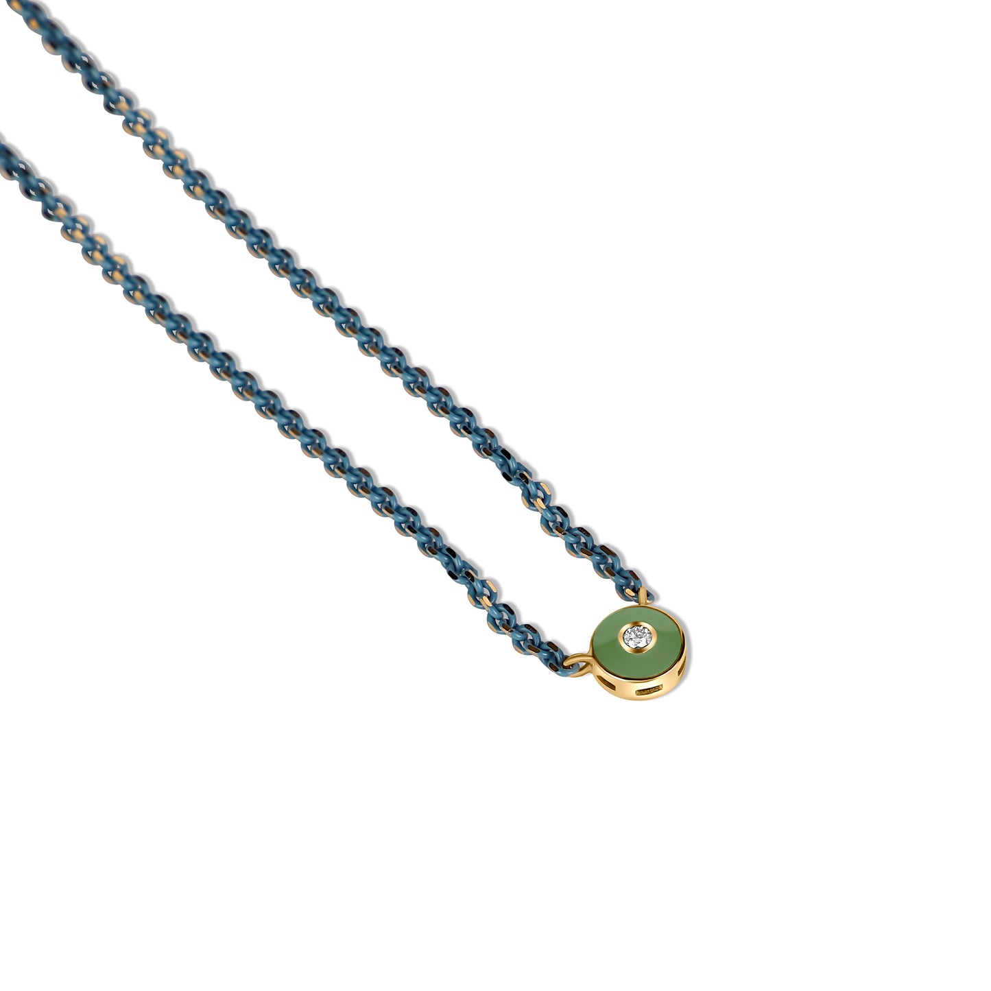 Diamond Disc Necklace